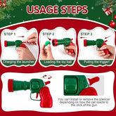 KUTKUT 51Pcs Cat Toy Ball Launcher Gun, Cat Balls Fetch Toy, 50 Pompoms and 1 cat Balls launcher ,Cute Kitten Kitty Toys, Pet Ball Shooter for Training and Playing